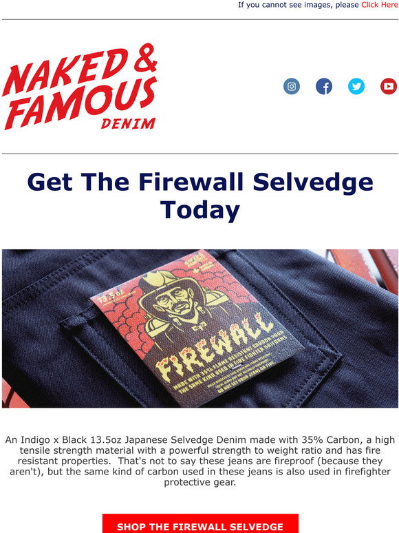 Naked and Famous Denim: The Firewall 