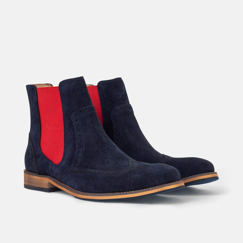 Marc Nolan Donovan Suede Wingtip Chelsea Boots Marc Nolan Donovan Chelsea Wingtip Boots Size 8 Suede Brough  main image 3