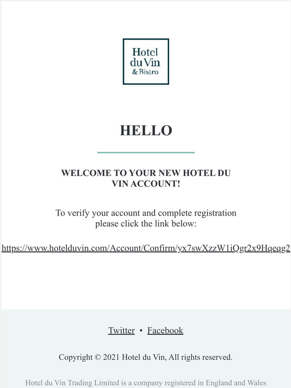 Please verify your new account