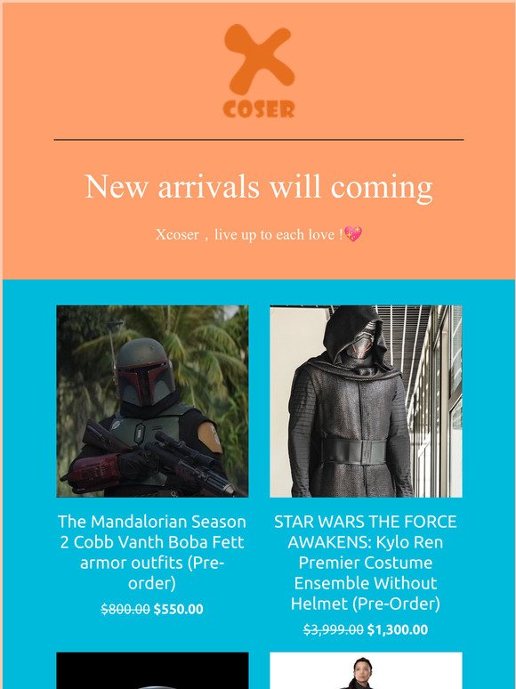 Cosplay / Collection -New arrivals - Pre-order - free gift all in Xcoser