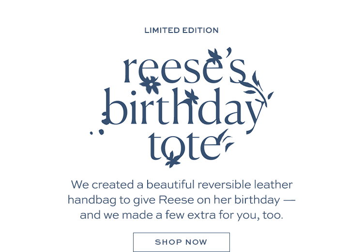 We created a beautiful reversible leather handbag to give Reese on her birthday- and we made a few extra for you, too,