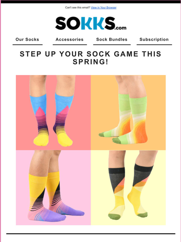 Step Up Your Sock Game This Spring / Buy 3 Get 2 Free!
