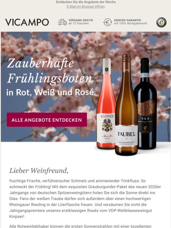 Vicampo Wein Online Kaufen Und Bestellen Parker prmierte Bordeaux