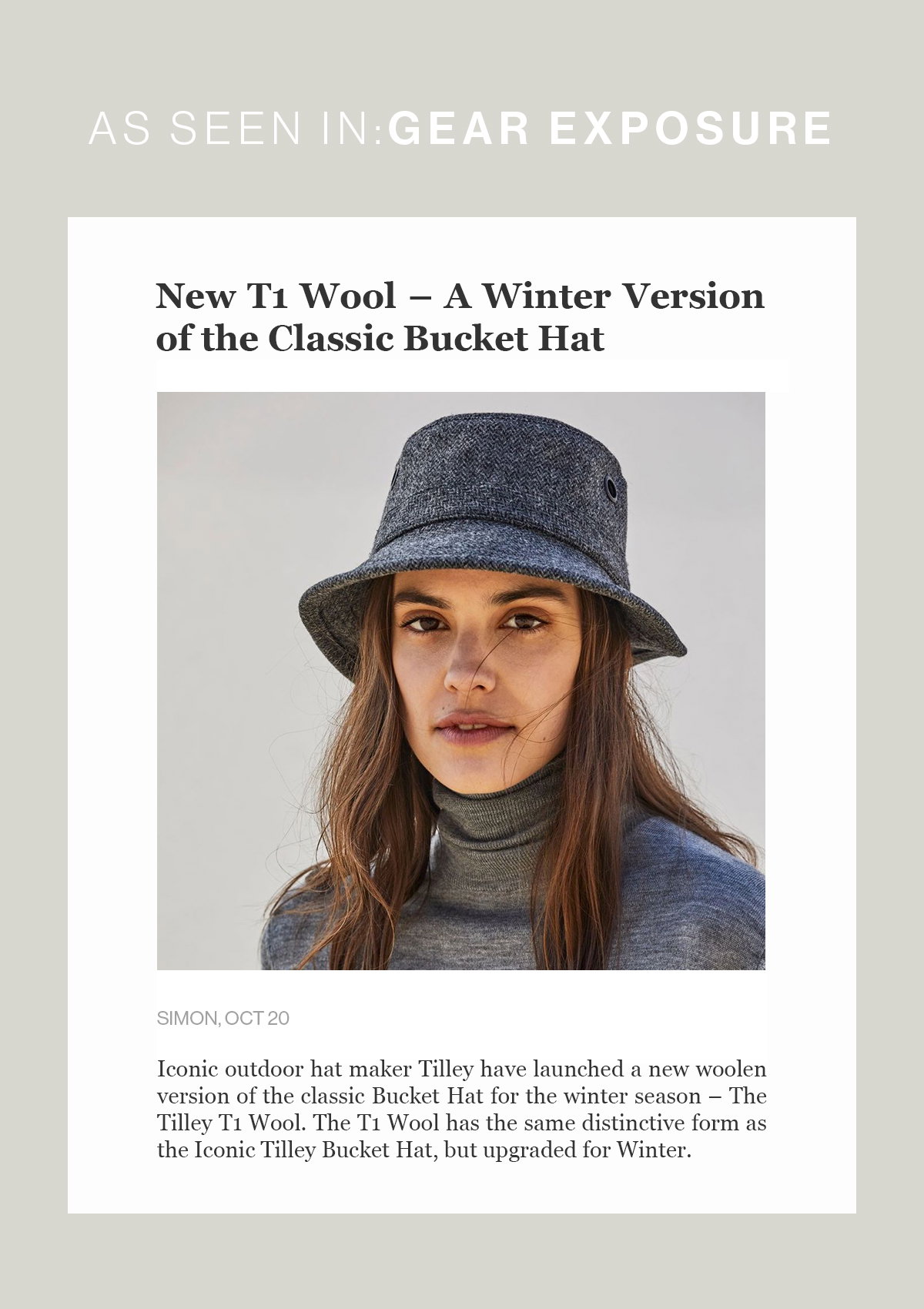 Gear Exposure | T1 Wool Bucket Hat 