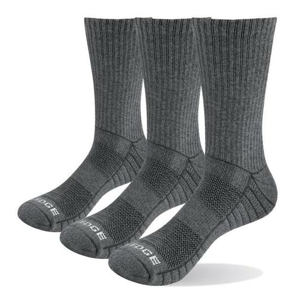 3 Pairs Men&#39;s Yuedge Cushion Sports Hiking, Work Crew Socks