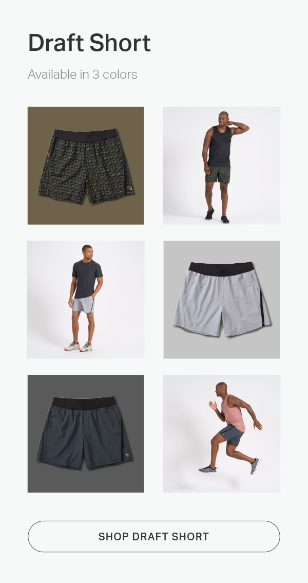 Vuori: Introducing: The Draft Short | Milled