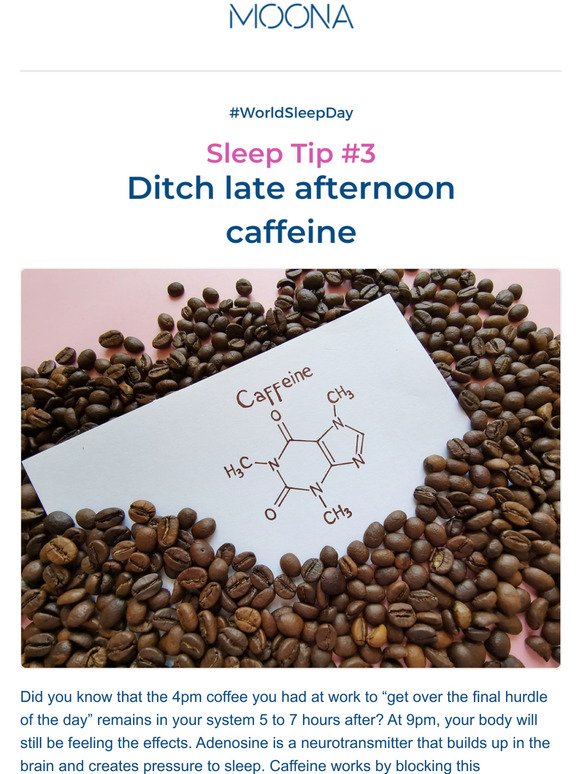 Sleep Tip 3 -Caffeine is playing mind games with you...