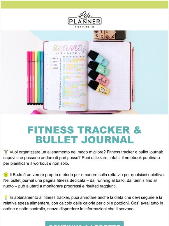 Life Planner: Bullet journal e fitness tracker: monitorare i tuoi  allenamenti