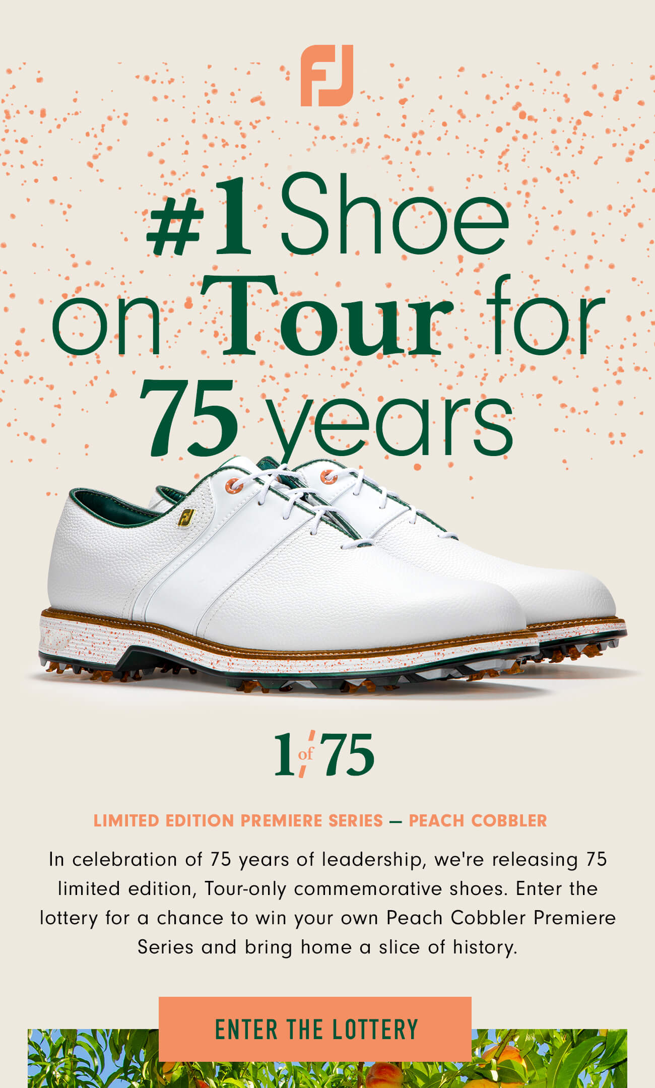 footjoy peach cobbler shoes