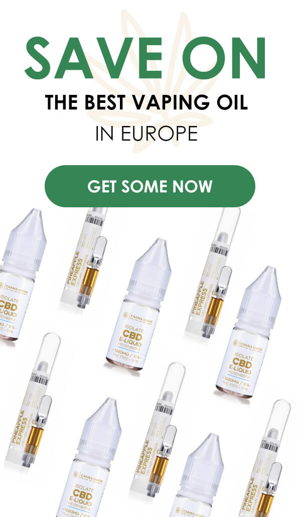 Save On The Best CBD Vaping Oil In Europe