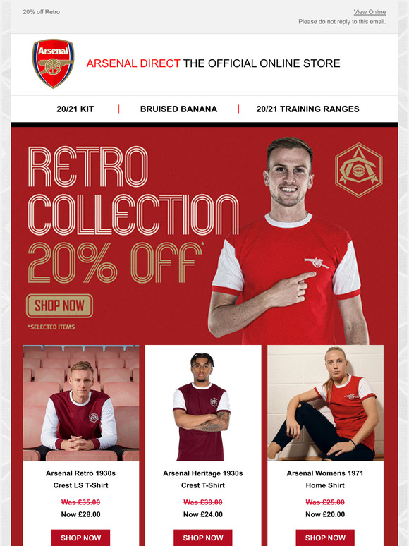 arsenal top sports direct