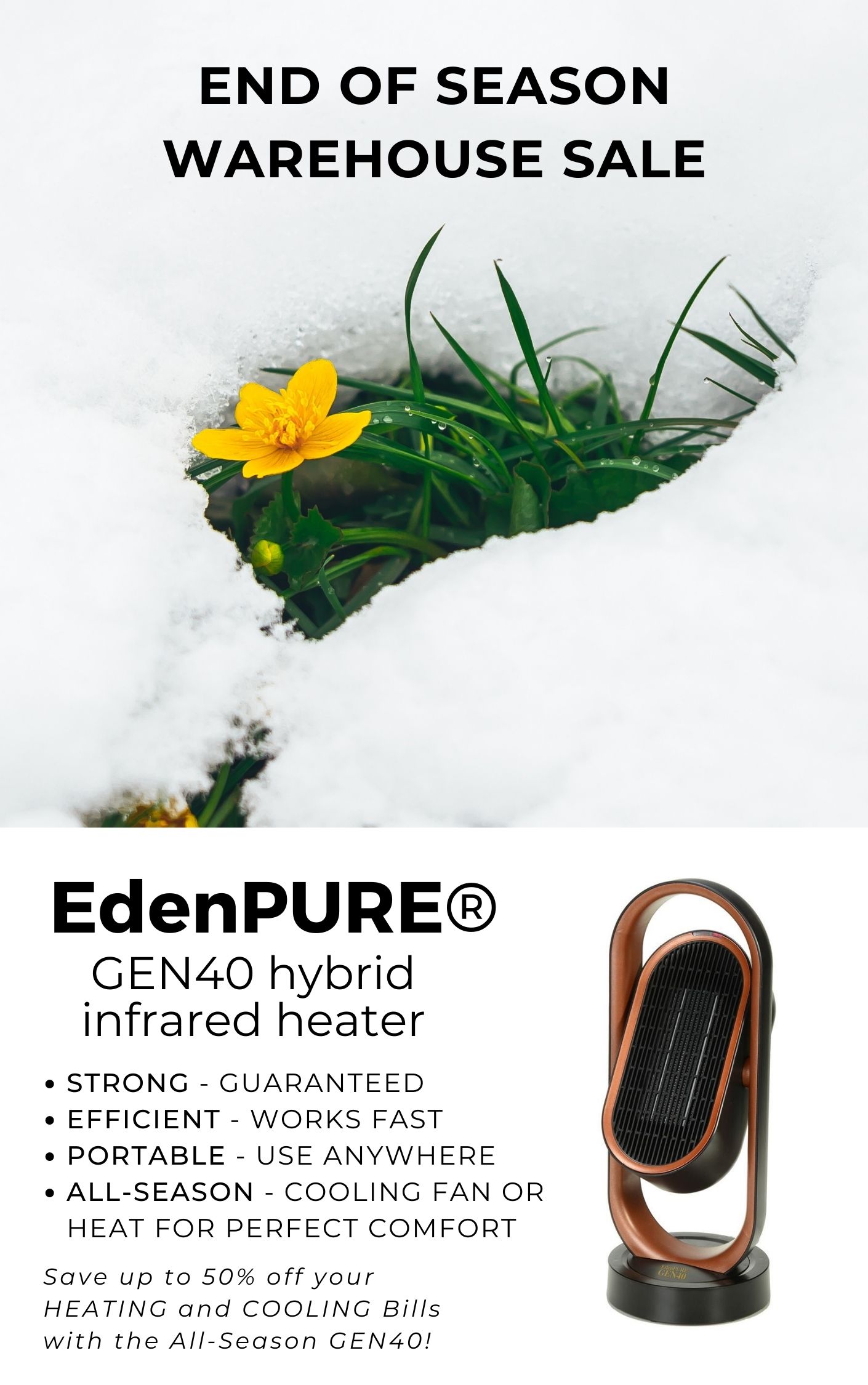 EdenPURE: [Major Announcement] End-of-Season Sale | Milled, image size:1410x2250