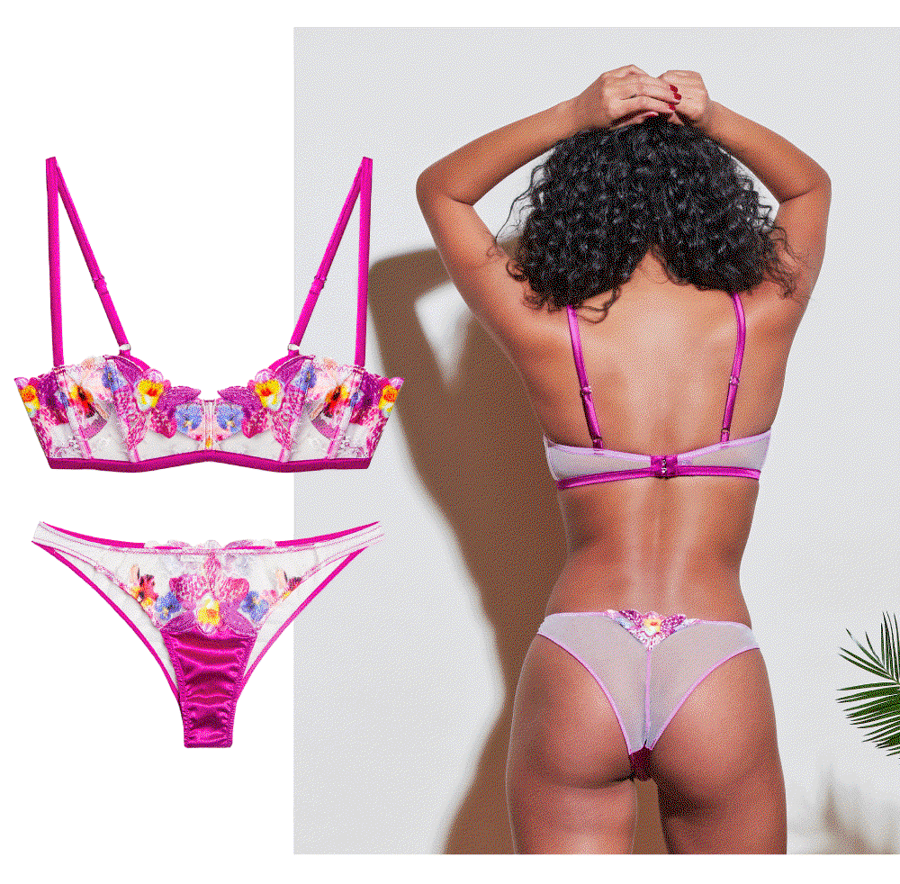 The Orchid Boned Bralette & Cheeky