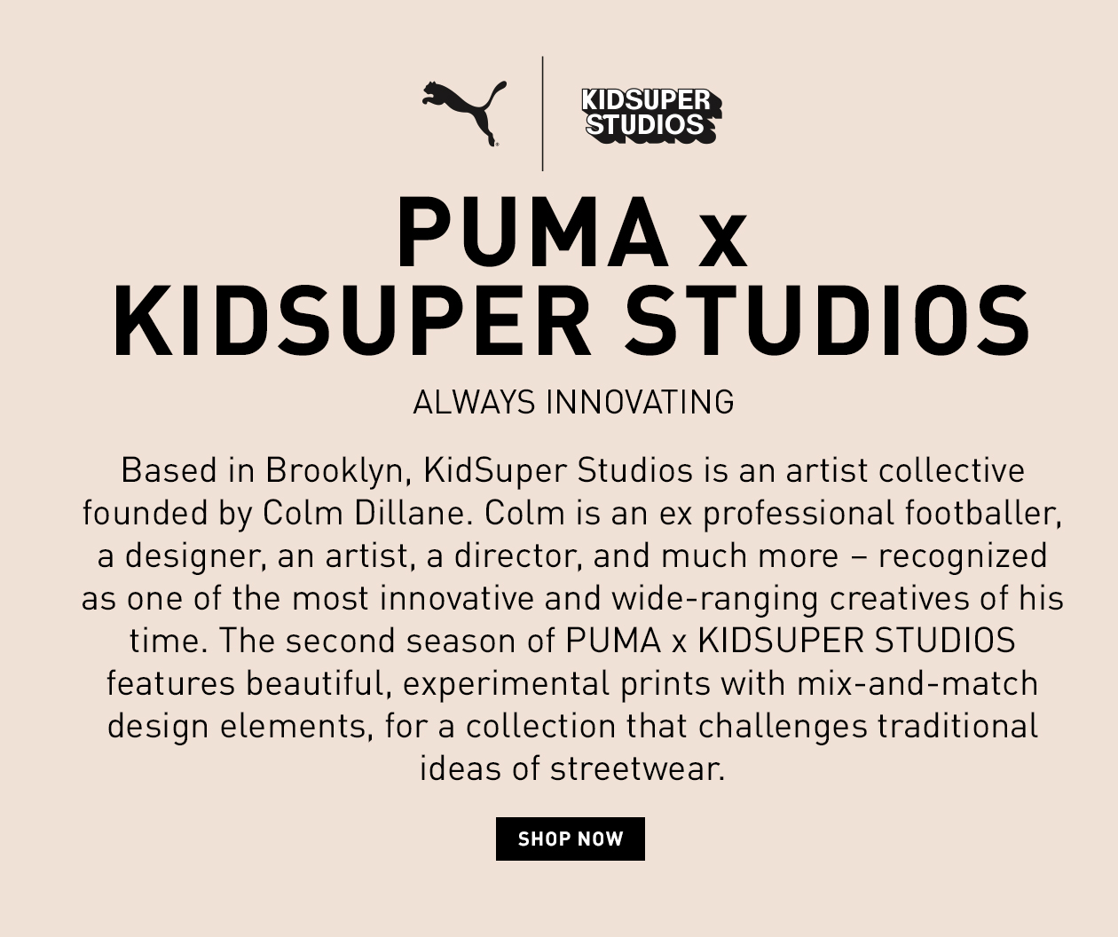 Based in Brooklyn, KidSuper Studios is an artist collective