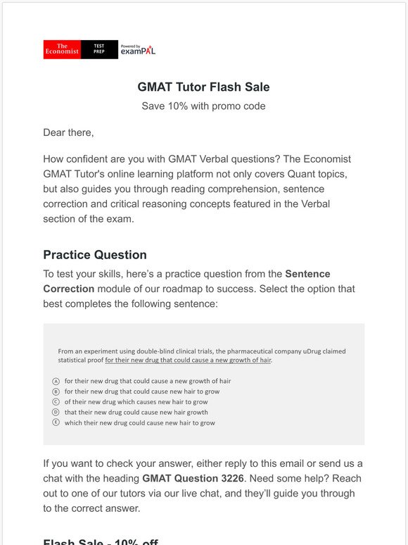 Economist Test Prep: GMAT practice tests + 70-point score guarantee! |  Milled