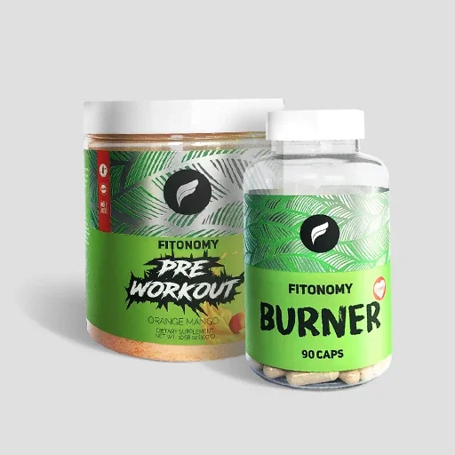 Image of Pre-Workout Powder and Fat Burner Pills