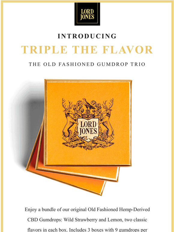 Lord Jones Introducing the Old Fashioned Gumdrop Trio Milled