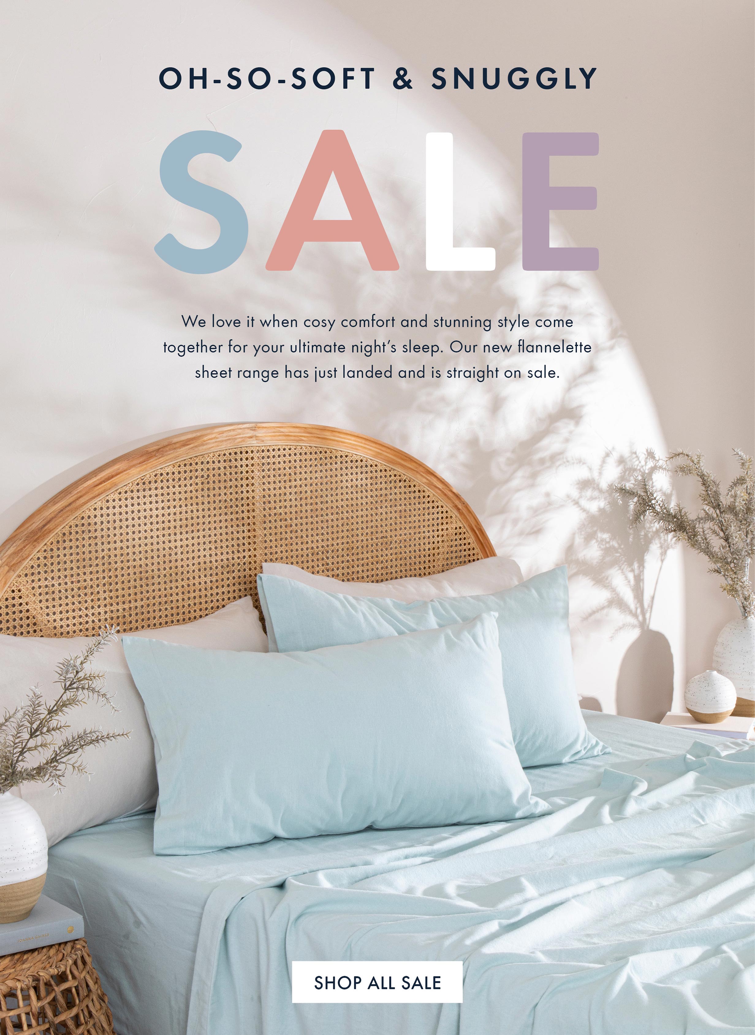 PillowTalk 30 off flannelette sheets! Milled