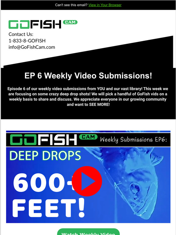 EP6: Deep Dropping the GoFish Cam to 600+ FEET!
