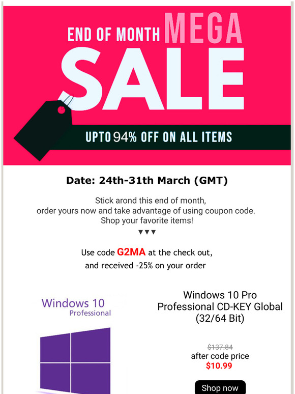 You'll love it!  We're preparing End of Month Sale with up to 94% off...