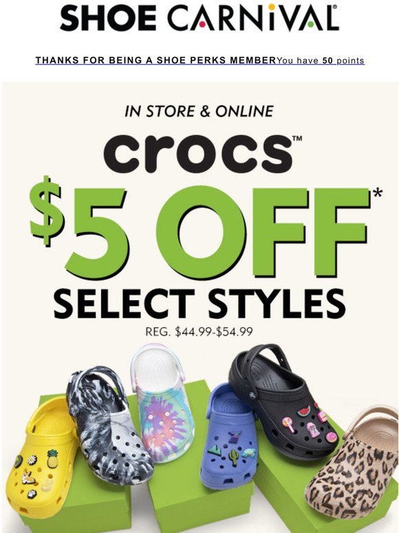 tie dye crocs shoe carnival