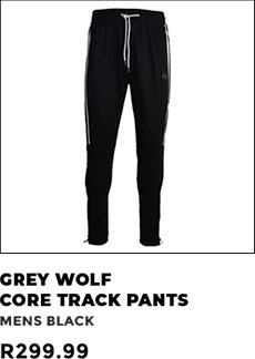 Grey Wolf Core Track Pants Mens Black