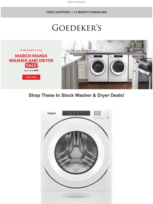 Looking for a Washer or Dryer Upgrade? These Models Are In Stock Now!