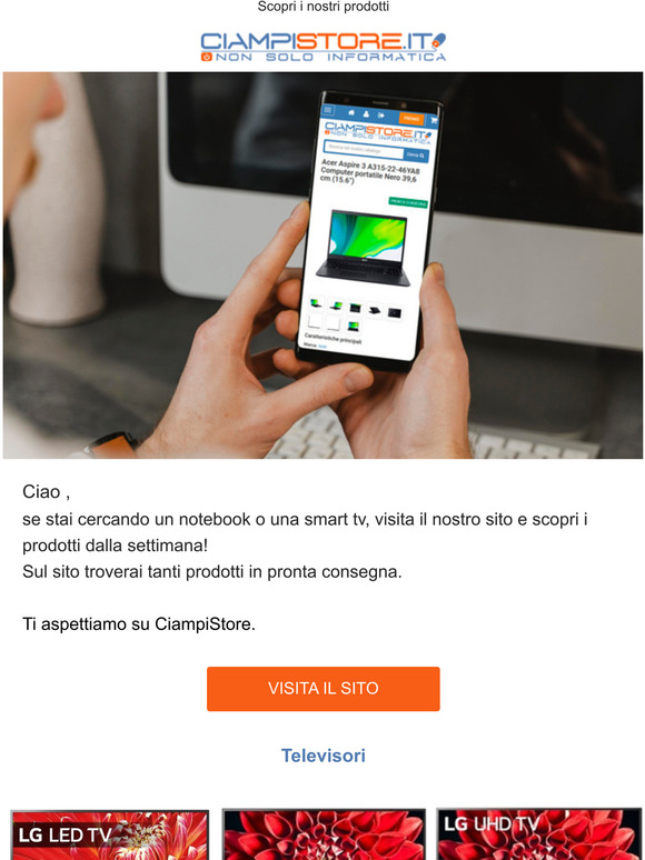 Scopri i prodotti in pronta consegna della settimana