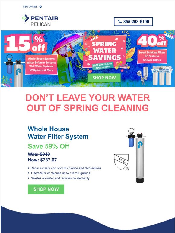 Don't Leave Your Water Out of Spring Cleaning