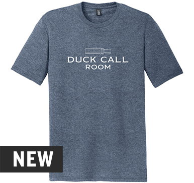 Duck Call Room Navy Logo Tee