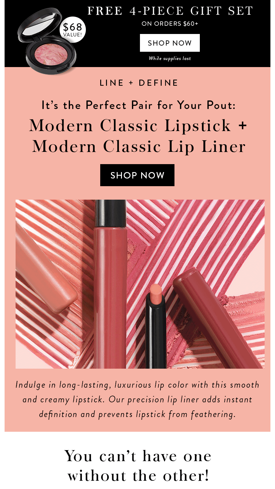 Keep It Lippy Trio Set Vegan Friendly Lipstick Lip Liner Shimmering Matte  Gloss | eBay