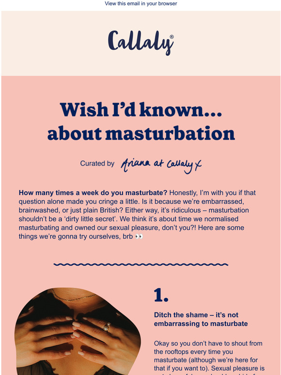 Wish I'd Known... about masturbation