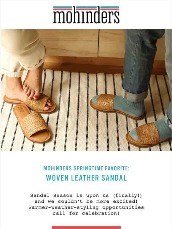 Mohinders Springtime Favorite The Woven Sandal x New My