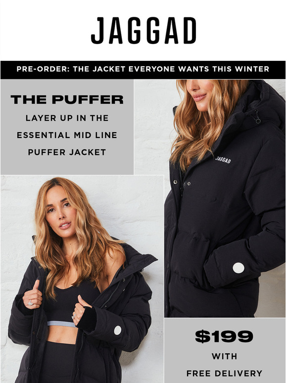 jaggad puffer jacket