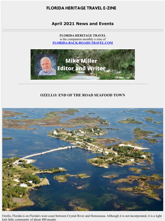 Florida Heritage Travel, April 2021 - Ozello