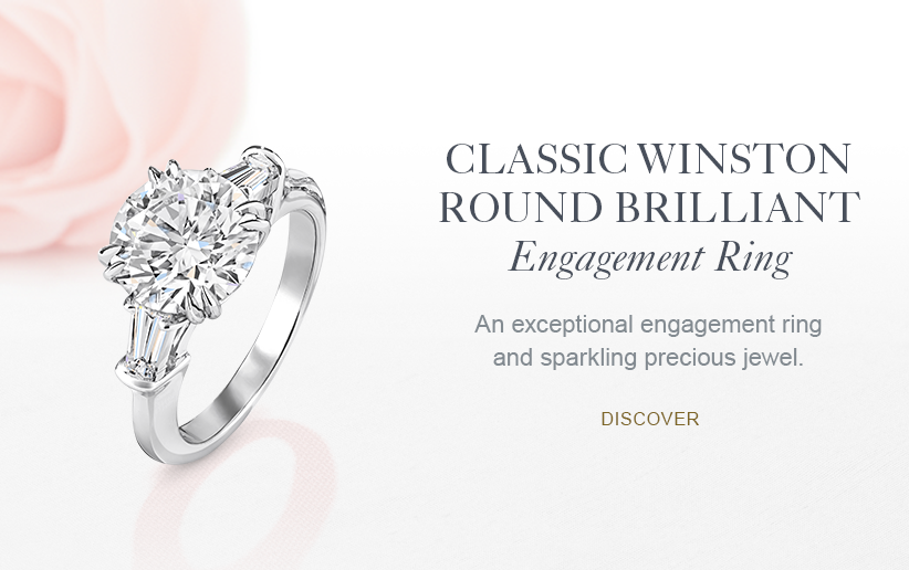Classic Winston Round Brilliant Engagement Ring