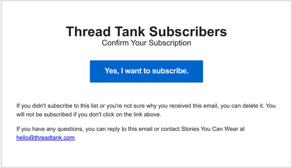 Confirm Your Subscription