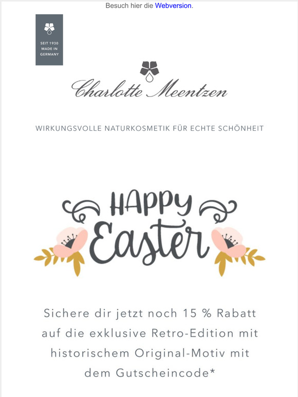 Nur noch kurze Zeit 15 % Rabatt auf unsere Pflegehighlights