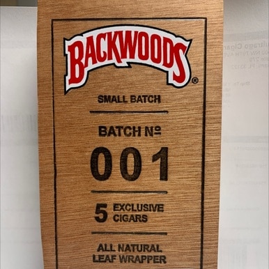 Backwoods Small Rare Batch Display Storage Collectors Box Empty 