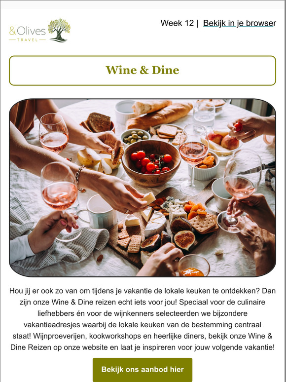 Voor de culinaire liefhebbers en wijnkenners!