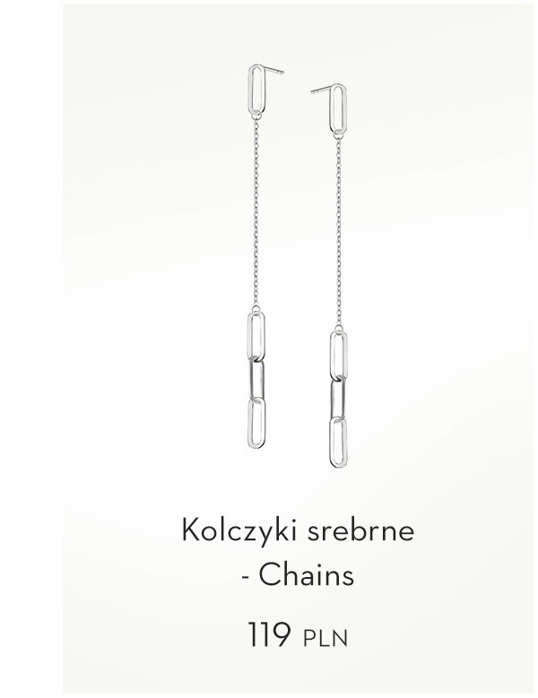 Kolczyki srebrne - Chains