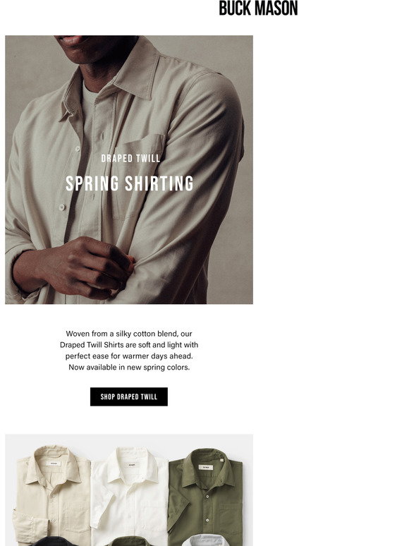 Buck Mason Email Newsletters Shop Sales, Discounts, and