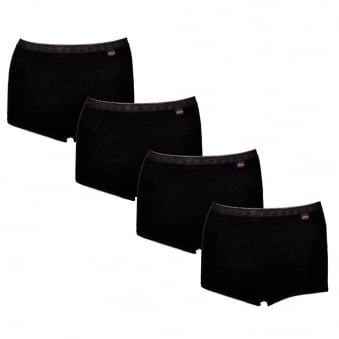 4 Pack Maxi Briefs - Black
