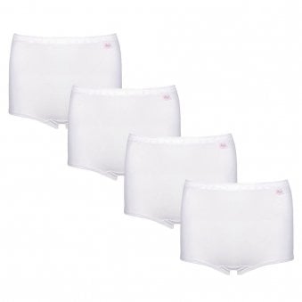 4 Pack Maxi Briefs - White
