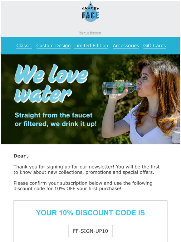 Welcome to Faucet Face