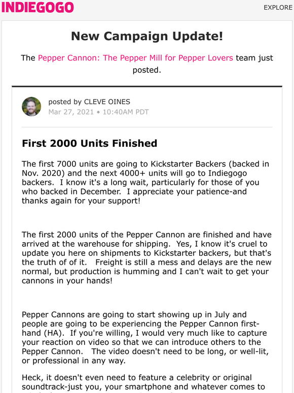 Pepper Cannon: The Pepper Mill for Pepper Lovers