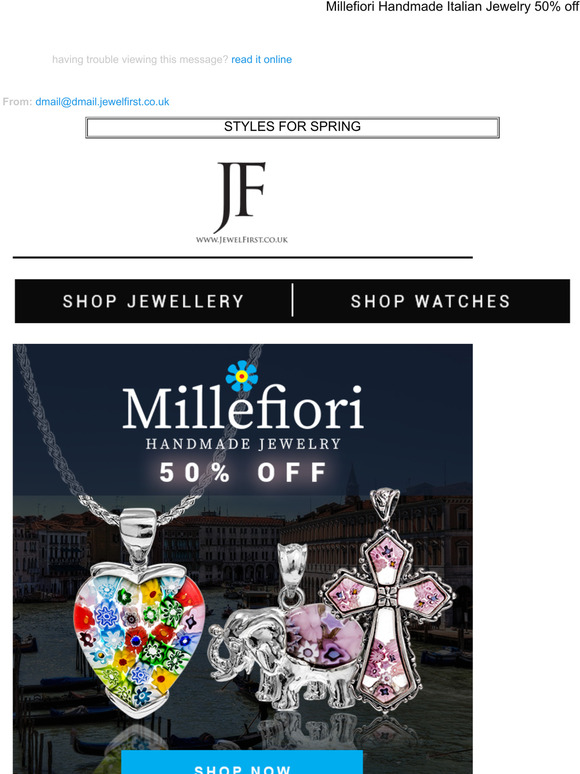 Millefiori Handmade Italian Jewelry 50% off