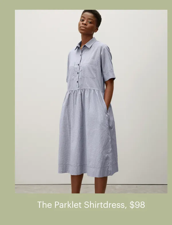 The Parklet Shirtdress, $98