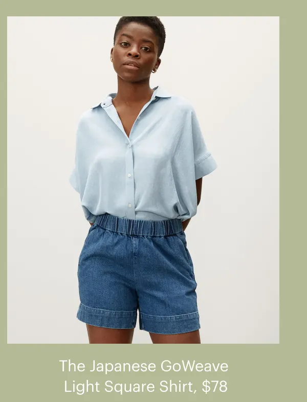 The Japanese GoWeave Light Square Shirt, $78