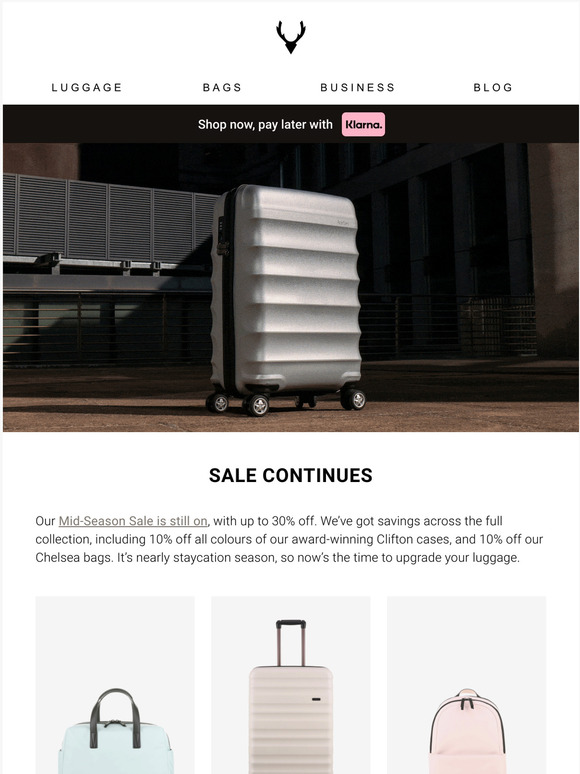 klarna luggage